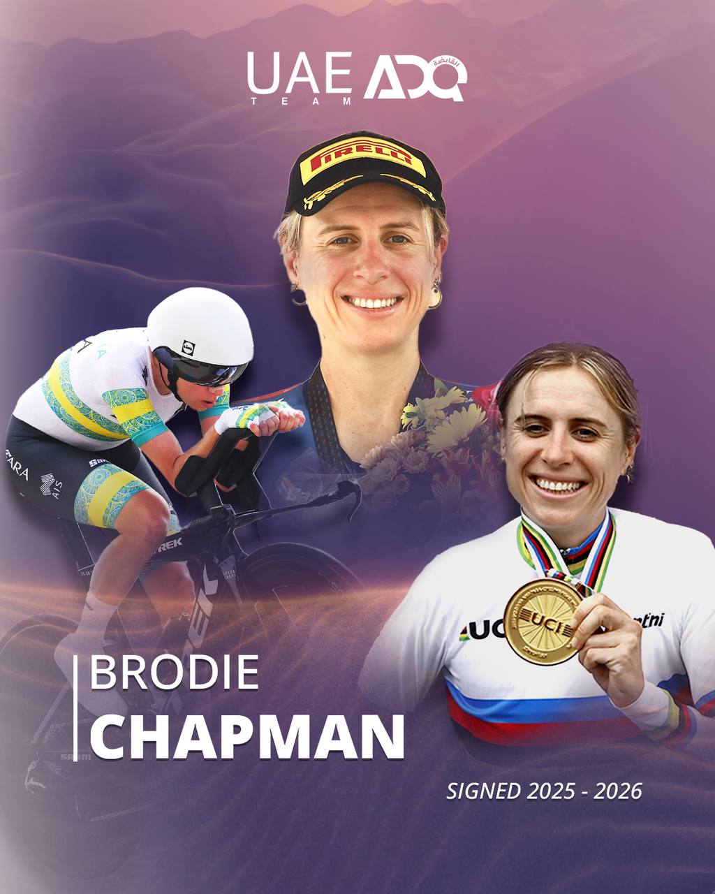 Brodie Chapman signs two-year contract with UAE Team ADQ